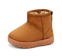 MK MATT KEELY Bebé Invierno Zapatos Niños Niña Botas de Nieve Niñito Botines de Felpa,Caqui,EU28.5(CN31)