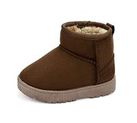 MK MATT KEELY Bebé Invierno Zapatos Niños Niña Botas de Nieve Niñito Botines de Felpa,Marrón,EU22(CN24)