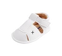 MK MATT KEELY Bebé Niño Suela Blanda Sandalias Antideslizante Verano Zapatos,Blanco,12-18 Meses