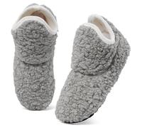 MK MATT KEELY Botas de invierno para mujer, cómodas, para interiores y exteriores, con suela de goma antideslizante, gris, 40/41 EU