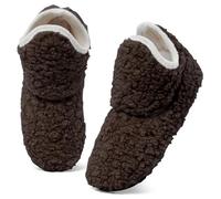 MK MATT KEELY Botas de invierno para mujer, cómodas, para interiores y exteriores, con suela de goma antideslizante, café, 38/39 EU