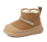 MK MATT KEELY Botas Niño Invierno Bota Nieve Impermeable Zapatillas Botines Exterior Cálido Niña con Suela de Antideslizante,Marrón,EU 29