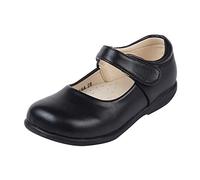 MK MATT KEELY Merceditas Niña Negro Zapatos Planos Escuela con Suela Goma Antideslizante,Negro Estilo 2,30 EU