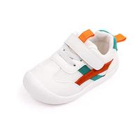 MK MATT KEELY Zapatillas para Bebé Primeros Pasos Zapatos Niño Niña Cuero PU Suela Suave Antideslizante,Verde,EU23(CN19)