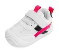 MK MATT KEELY Zapatillas para Bebé Primeros Pasos Zapatos Niño Niña Cuero PU Suela Suave Antideslizante 0-4 años,Rose Red,EU24(CN20)