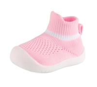 MK MATT KEELY Zapatos Bebé Primeros Pasos 6-36 Meses Calcetines con Suela de Goma Zapatillas Niño Niña Calzado Respetuoso Bebé,Rosa,9-12 Meses