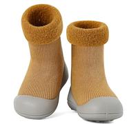 MK MATT KEELY Zapatos Calcetines Invierno Bebé Calzado Barefoot Antideslizantes Zapatos Bebé Primeros Pasos Niño Niña,Amarillo,6-12 Meses