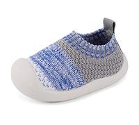 MK MATT KEELY Zapatos Primeros Pasos Bebé Niño 0-4 Años Zapatillas Suela Suave Transpirable Antideslizante,Azul,25 EU