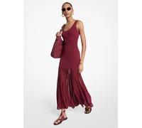 MK Maxivestido de mezcla de viscosa transparente elástica - Morado - Michael Kors M