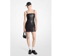 MK Minivestido lencero de piel - Negro - Michael Kors EU 36