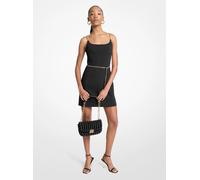 MK Minivestido tipo corsé con cinturón de tira de cadena - Negro - Michael Kors EU 36