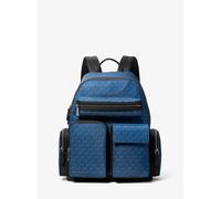 MK Mochila Brooklyn mediana con estampado de logotipos y bolsillos cargo - Azul - Michael Kors ONE SIZE