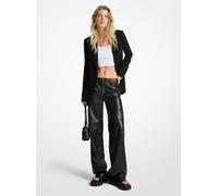 MK Pantalón de piel - Negro - Michael Kors EU 34
