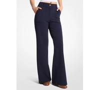 MK Pantalones de crepé de neopreno con corte recto - Azul - Michael Kors M