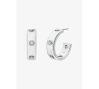 MK Pendientes circulares con logotipo - Plateado - Michael Kors ONE SIZE