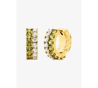 MK Pendientes circulares con piedras de colores - Dorado - Michael Kors ONE SIZE