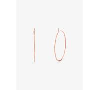 MK Pendientes finos de aro de plata de ley con chapado en metales preciosos - Dorado Rosa - Michael Kors ONE SIZE