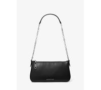 MK Pochette mediano de piel con cadena de eslabones y logotipo imperio - Negro - Michael Kors ONE SIZE