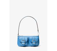 MK Pochette Zoe pequeña de piel granulada - Azul - Michael Kors ONE SIZE