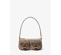 MK Pochette Zoe pequeño de jacquard con logotipo MK2000 - Nude - Michael Kors ONE SIZE