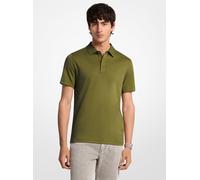 MK Polo de algodón con logotipo bordado - Verde - Michael Kors XS