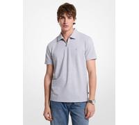 MK Polo de piqué de mezcla de algodón con cremallera - Marrón - Michael Kors L