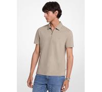 MK Polo de piqué de mezcla de algodón con cremallera - Verde - Michael Kors L