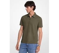 MK Polo de piqué de mezcla de algodón con cremallera - Verde - Michael Kors M