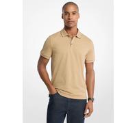 MK Polo de punto liso de algodón con logotipo - Nude - Michael Kors M