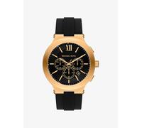 MK Reloj Billie oversize en tono dorado con correa de silicona - Negro - Michael Kors ONE SIZE