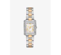 MK Reloj Emery pequeño en dos tonos con incrustaciones - Plateado - Michael Kors ONE SIZE