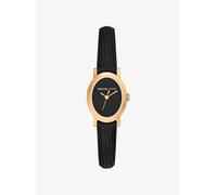 MK Reloj Maude petite en tono dorado con correa de piel con motivo de lagarto en relieve - Negro - Michael Kors ONE SIZE