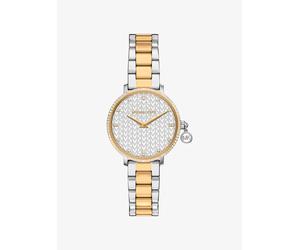 MK Reloj Pyper mini bitono con incrustaciones - Plateado - Michael Kors ONE SIZE