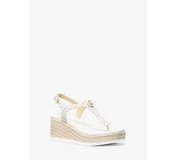 MK Sandalia de dedo Val con logotipo y cuña - Nude - Michael Kors EU 41