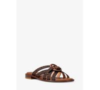 MK Sandalia Erika de piel con logotipo - Marrón - Michael Kors EU 35