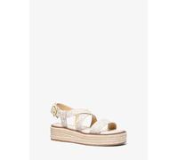 MK Sandalia estilo alpargata Lynn con plataforma y logotipo - Nude - Michael Kors EU 38