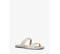MK Sandalia Jaida de piel con adornos brillantes - Plateado - Michael Kors EU 36