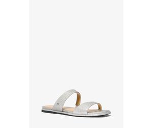 MK Sandalia Jaida de piel con adornos brillantes - Plateado - Michael Kors EU 36