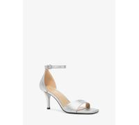 MK Sandalia Jaida de piel metalizada - Plateado - Michael Kors EU 35.5