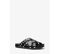 MK Sandalia plana Irene de piel con tachuelas - Negro - Michael Kors EU 38