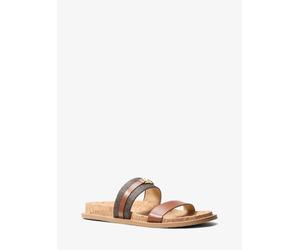 MK Sandalia plana Mandy con logotipo - Marrón - Michael Kors EU 35