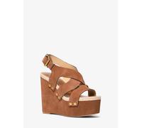 MK Sandalia Raven de ante con tachuelas y cuña - Marrón - Michael Kors EU 39