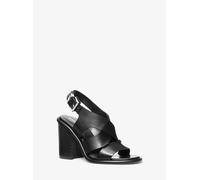 MK Sandalia Raven de piel con tacón en bloque - Negro - Michael Kors EU 38