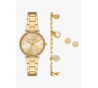 MK Set de regalo con joyas y el reloj Pyper mini en tono dorado con incrustaciones - Dorado - Michael Kors ONE SIZE