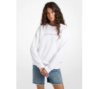 MK Sudadera de algodón con logotipo en relieve - Blanco - Michael Kors M