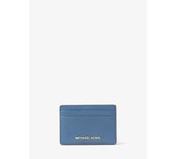 MK Tarjetero de piel granulada - Azul - Michael Kors ONE SIZE