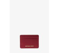 MK Tarjetero de piel granulada - Rojo - Michael Kors ONE SIZE