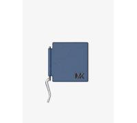 MK Tarjetero Edison de piel antiarañazos con pinza para billetes - Azul - Michael Kors ONE SIZE