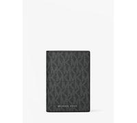 MK Tarjetero Hudson de dos pliegues con logotipo - Negro - Michael Kors ONE SIZE