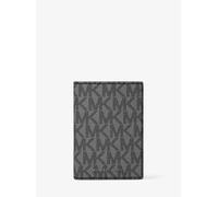 MK Tarjetero Hudson tipo libro con cordón y logotipo - Gris - Michael Kors ONE SIZE